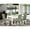 Smoke, variant on East West Furniture Dining Room Set Linen White, WEGA7-WHI-35