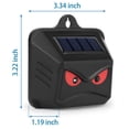thumbnail image 6 of Gustave 2 Pack Solar Nocturnal Animal Repeller Outdoor Waterproof Wild Animal Predator Deterrent Repellent with Red LED Lights for Yard Garden Farm, 6 of 10
