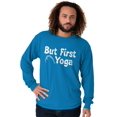 thumbnail image 5 of 1st Yoga Relaxing Meditation Namaste Women's Long Sleeve T Shirt Brisco Brands L, 5 of 6