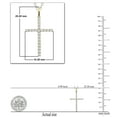 thumbnail image 5 of Dazzlingrock Collection Round Lab Grown White Diamond Cross Pendant for Men's & Women's (Unisex) (0.30 ctw, Color H-I, Clarity SI2) in 14K Yellow Gold, 5 of 6