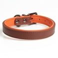 thumbnail image 1 of Collar de cuero rústico para perros de tamaño mediano, 1 of 5