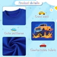 thumbnail image 5 of Aideaone Toddler Boys Sweatshirt Long Sleeve Boys Printed Sweatshirt Kids Crewneck Pullover Tops 3-6T, 5 of 7