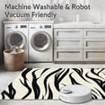 thumbnail image 5 of ODIKA 3'x5' Machine Washable Non-Slip Area Rug, Savanna Inspired Banded Elegant Fashionable High Traffic Rug, Black, 660178, 5 of 5