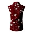 thumbnail image 5 of LTTVQM Men's Hawaiian Shirts 2026 Summer Beach Sleeveless Button Down Shirts Casual Tropical Print Tee Holiday Clothing Vermilion XL, 5 of 5