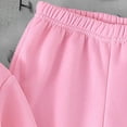 thumbnail image 5 of HAOTAGS Outfit Sets for Girls, Elastic Waist Comfortable Long Sleeve Casual Valentine's Day Suits Pink 5-6 Years, 5 of 6