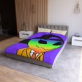 thumbnail image 1 of Housse de Couette en Microfibre Rainbow Peace Alien Bouche de Calmar Visiteur, 1 of 7