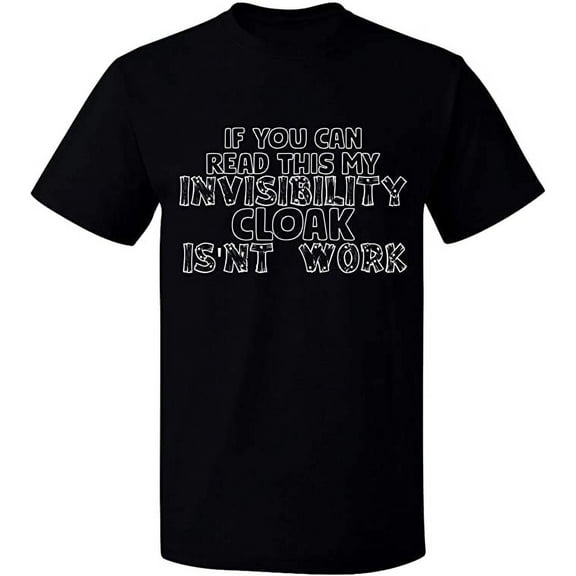 Unisex T-Shirt, If You Can Read This, Slim Fit, Short Sleeve Sweater - Black Small