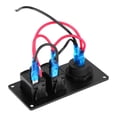 thumbnail image 4 of Rocker Switch, PA66+Aluminum Boat Switch Panel Red LED Digital Display  For Marine Yachts, 4 of 8