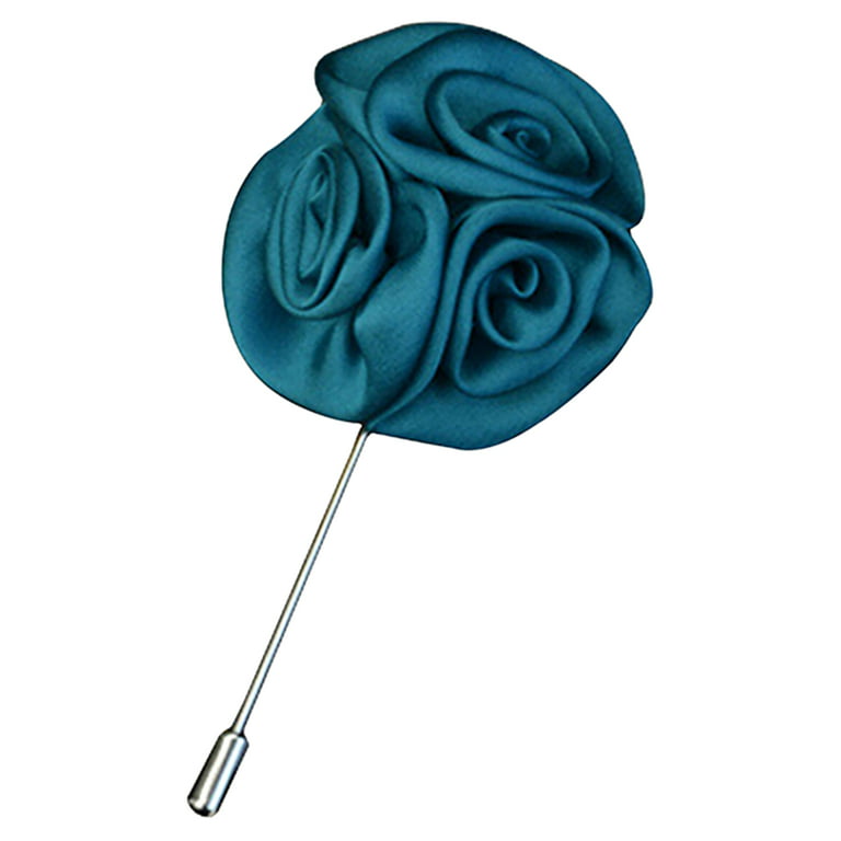 Windfall Men's Lapel Pin Lapel Flower Pins Boutonniere Pin Handmade Rose  Lapel Pin for Suit Wedding Groom