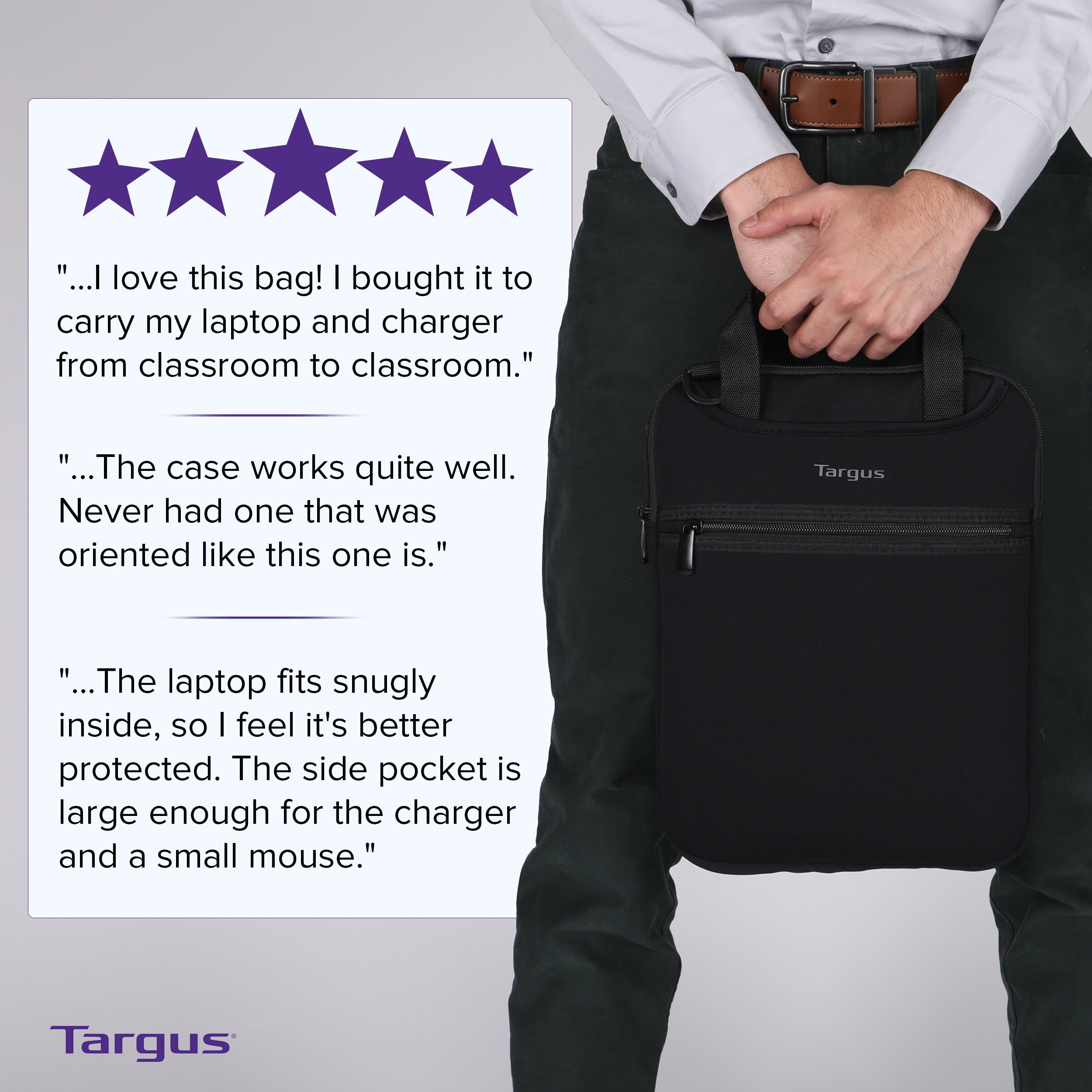 Targus vertical laptop outlet sleeve