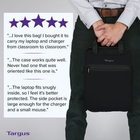 Targus - Vertical Slipcase for 14" Notebooks/Chromebooks - Black