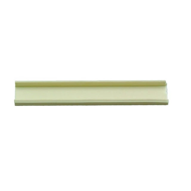 AP Trim Molding Insert 011-354 Used For Doors/Trim Molding And Windows; 9/16 Inch Width x 8 Foot Length; Rigid Vinyl; Colonial White; Elixir Style Screw Cover; Single