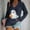 001 Navy, variant on Oplxuo Halloween Costumes for Women Long Sleeve V-Neck Casual Shirts Loose Fit Basic Pullover Funny Holiday Tees