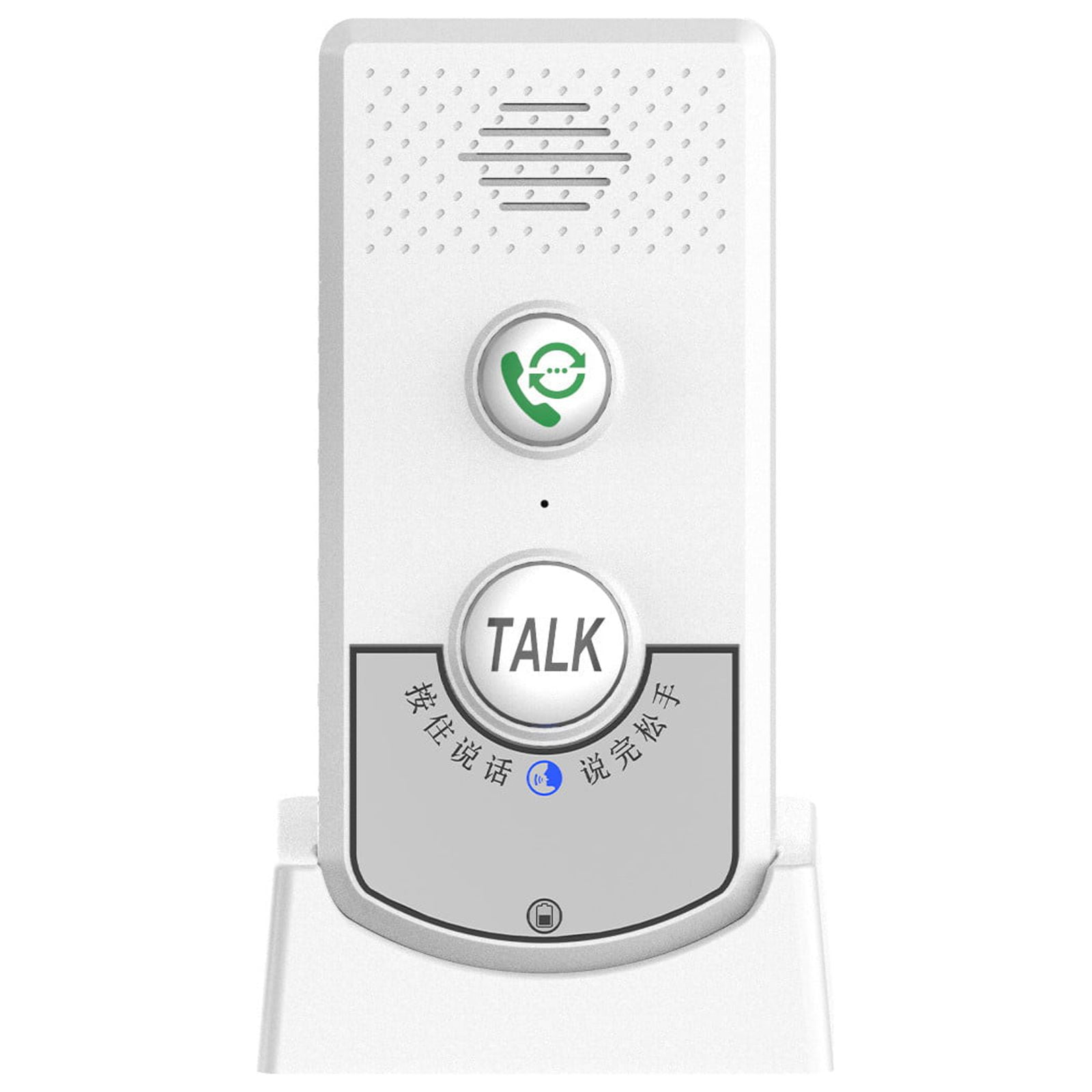 Foqnuq Wireless Voice Intercom Doorbell 1000m Range Two-way Intercom Rechargeable Long Standby 1-8 Floors Home Security System