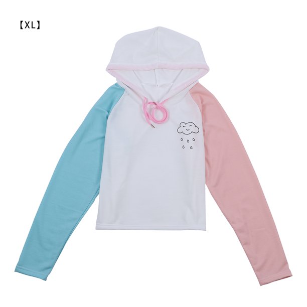 Qarigey Sudadera con capucha Estampado deportivo Sudadera con capucha Sudadera de manga larga Mujer Ropa Prendas para la parte del cuerpo cuatro Qarigey AP000769-04