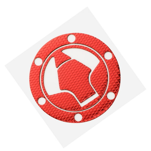 OATIPHO Motorcycle Decal Red Rubber Scratch Protection Motorcycle Tank Pad Protector 1Pack