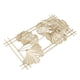 thumbnail image 3 of Decoración de la hoja de ginkgo, escultura de pared 3d de metal dorado multipósito minimalista para hotel, 3 of 7