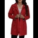 thumbnail image 2 of Chaqueta Impermeable para Mujer, Impermeable, con Capucha, Ligera, Plegable y Cortavientos Rojo L, 2 of 10