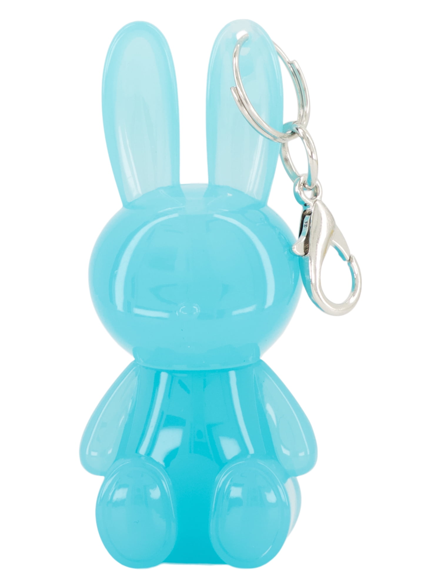 Claire's Lip Gloss Keychain - Jelly Blue Bunny
