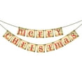 thumbnail image 2 of Dongrere Merry Christmas Banners Letters with Adjustable String Christmas Flag Banners for Mantle, Wall, and Holiday Decor, 2 of 6