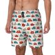 thumbnail image 1 of Balery Artoon Car Bañador para hombre, shorts de playa de secado rápido con entrepierna y forro de compresión-Medium, 1 of 6