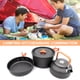 thumbnail image 5 of Kit de utensilios de cocina para acampar, cacerola de alúmina dura para exteriores, juego de ollas para viajes de Picnic (naranja) Likrtyny Para estrenar, 5 of 6