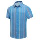 thumbnail image 3 of Camisas casuales lisas a rayas para hombres, ropa con estampado 3D, camisas hawaianas de playa, blusas Y2K de manga corta, ropa vintage, blusa con solapa, 3 of 5