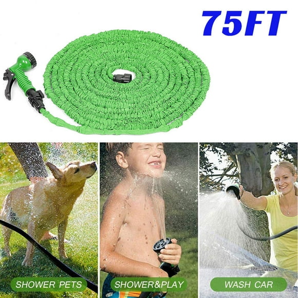 Garden Hose, 22.5m 75FT Expandable Hose Retractable Garden Hose 7 Function Expandable Elastic Water Hose for Garden Car Washing