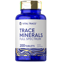 Trace Minerals Supplement | 200 Tablets | Non-GMO & Gluten Free Complex | by Vital Trace
