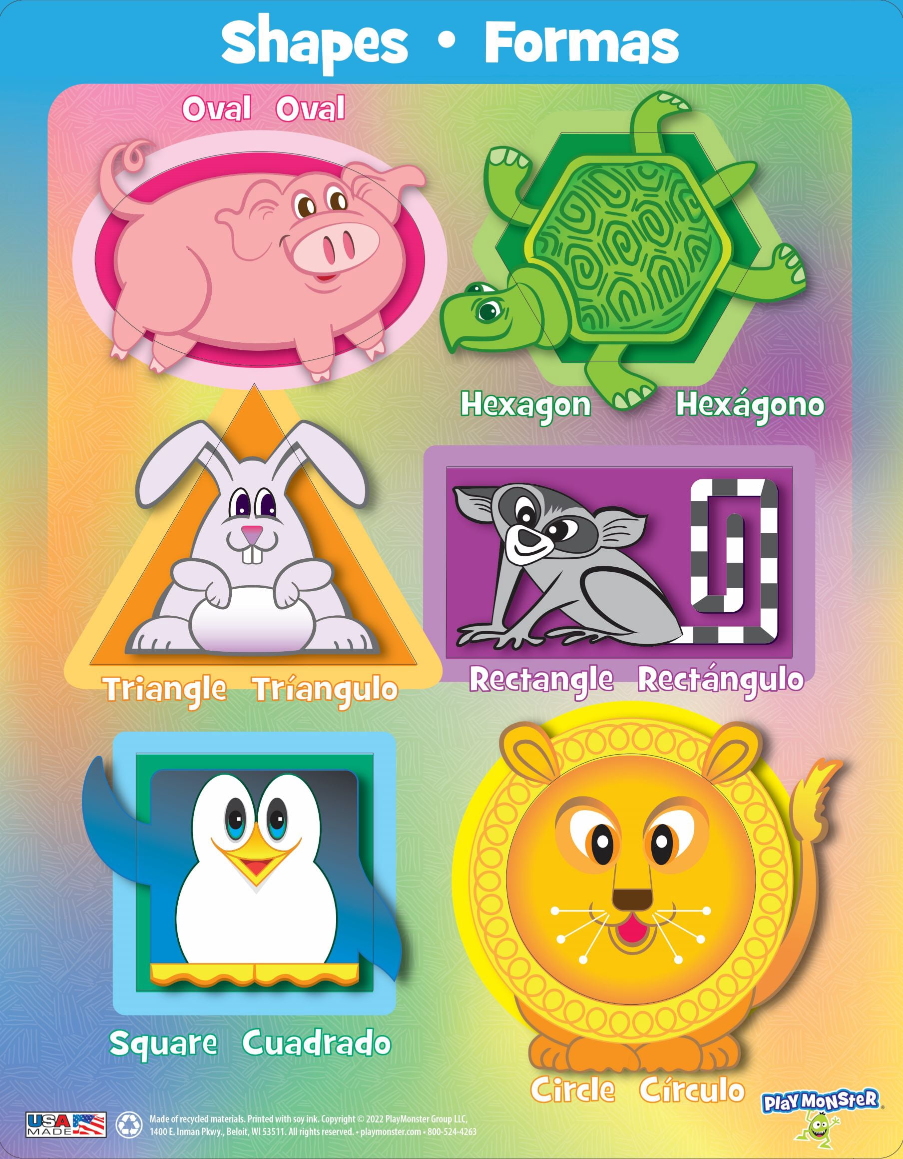 3-Pack Preschool Puzzles Display
