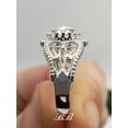 thumbnail image 4 of 8x6mm - 12x10mm Rose Cut Moissanite Cabochon, Vintage Filigree Ring, 925 Sterling Silver Ring, 4 of 4