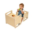 thumbnail image 1 of Set de mesa y silla de destete VEVOR Montessori de madera de 1 a 5 años, 1 of 9