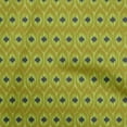 thumbnail image 1 of oneOone Cotton Silk Olive Green Fabric Ikat Craft Projects Decor Fabric Printed By The Yard 42 Inch Wide, 1 of 4