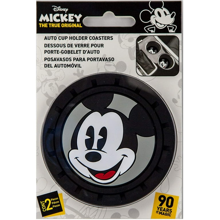 Plasticolor 001968R01 Disney Mickey Mouse 2pc Auto Coasters for