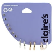 Claire's Women's Mixed Metal Aztec Hoop and Stud Earrings Set, Post Back 6 Pack 98306 Adult Female