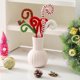 thumbnail image 2 of Juego de 6 palitos decorativos para árbol de Navidad en rojo y blanco, palitos rizados de lana para árbol de Navidad, adornos para árbol de Navidad, jarrones para el hogar, la oficina, fiestas., 2 of 5