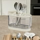 thumbnail image 1 of Portapalillos transparente, organizador de cubiertos para encimera, drenable, de gran valor, multifuncional, para cocina, comedor y hogar, diseño elegante, solución de almacenamiento compacta., 1 of 8
