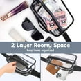 thumbnail image 4 of JOWURY Clear Fanny Pack - Clear Fanny Pack Stadium Approved Clear Bag for Stadium Events  Suitable for Men and Women Sports Events   Concerts Activities  Beaches Black, 4 of 8