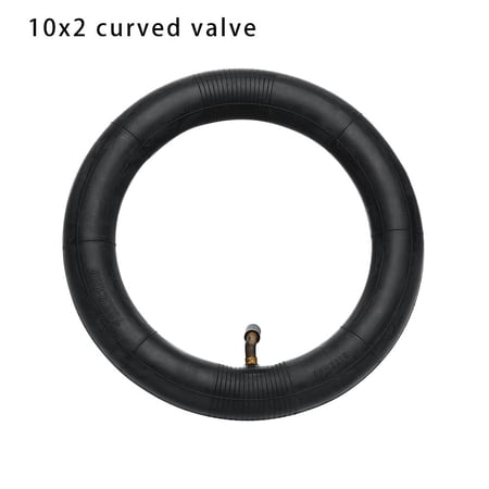 Pneumatic Front Rear Repair Accessories Upgraded Tire Tube Straight/Curved Valve Electric Scooter Thicken Inner Tyre 10X2 CURVED VALVE