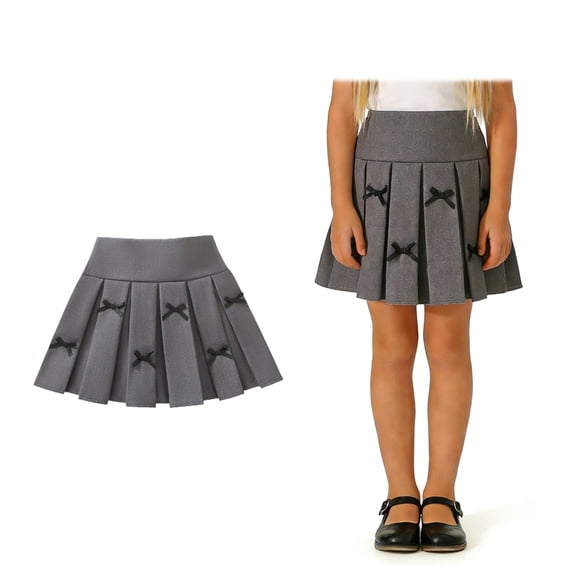 Uniform Skirts for Girls Pleated Skirt for Girls Grey Kids School Uniforms Size 10-11 Years Girls Clothes