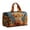 B, variant on Cow Print Plaid Travel Duffle Bag Spacious Lightweight Weekender Carry On Tote with Handles Strap for Gym Work Weekend Getaway Vacation
