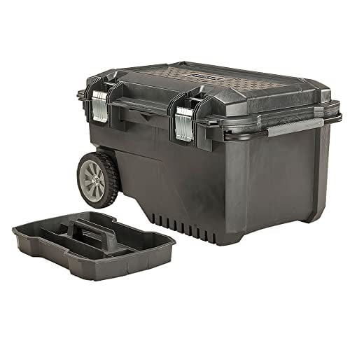 CRAFTSMAN 29 in. Rolling Tool Box with Wheels Black Plastic