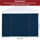 thumbnail image 4 of Lona lateral COOSHADE para toldo tipo canopy 10x10 azul marino, 4 of 6