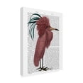 thumbnail image 2 of Trademark Fine Art 'Crested Marsala Bird' Canvas Art by Fab Funky, 2 of 3