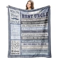 thumbnail image 1 of LHSHID Uncle Gifts Gifts for Uncle Uncle Birthday Gifts Blankets Uncle Gift Throw Uncle Gifts from Niece/Nephew Best Uncle Gifts Fathers Day Birthday Gifts for Uncle 50"x60", 1 of 7
