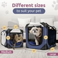 thumbnail image 5 of PetLuv Premium Cat and Dog Carrier, Soft-Sided, Plush Bed, Locking Zippers, Privacy Windows, Collapsible, Adjustable Carry Strap, 5 of 10