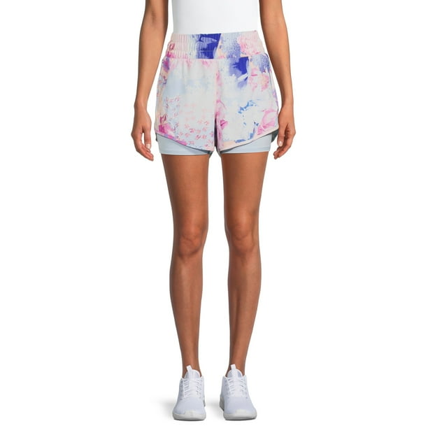 Avia Women's High Rise Running Shorts with Bike Liner