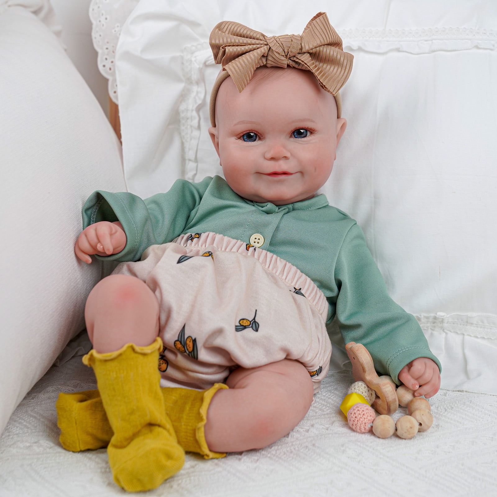 Reborn Baby Dolls, 20 Inch Cute Soft Vinyl Realistic Newborn Baby Dolls