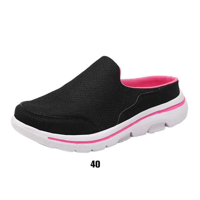 serony 1 Paire de Sandales pour Femmes Style Décontracté Portable en Maille Respirante Design Simple Noir Rouge Taille 40