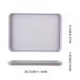 thumbnail image 3 of 3PACK Plastic Serving Trays Large Serving Trays Serving Platters Rectangle Non-slip Restaurant GradeTray Plastic Food Trays Dinner Drinks Serving Tray,9" x 12"/S, 3 of 13